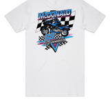Joe Rascal Racing Archie McDonald #69 Official Bagger World Cup Tee - White