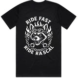 JOE RASCAL RIDE FAST RIDE RASCAL TEE