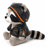 Joe Rascal Raccoon Toy – 12" Plush Teddy with Leather Jacket & Cap