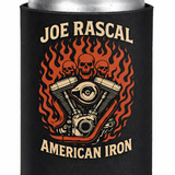 Joe Rascal American Iron Stubby Holder | Premium Motorcycle Can Cooler
